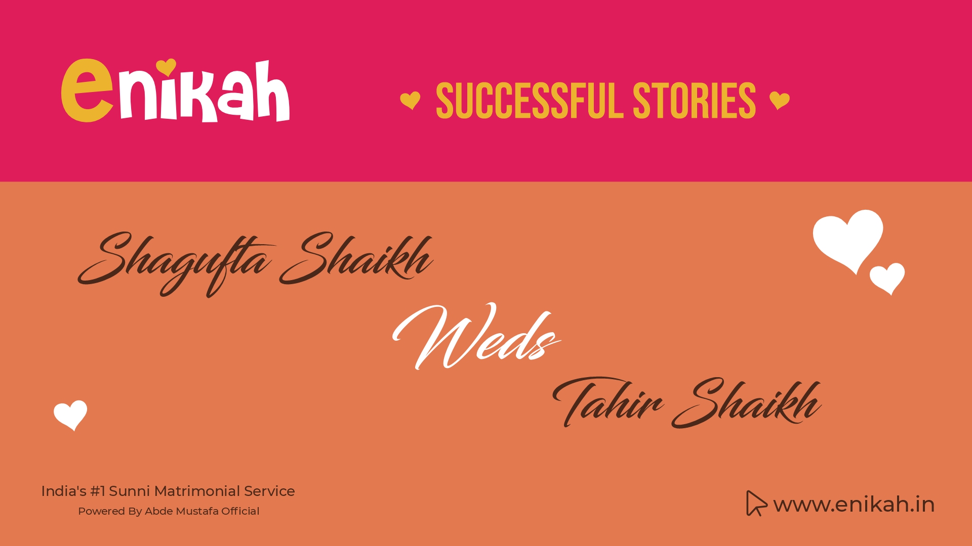 Shagufta Shaikh Weds Tahir Shaikh